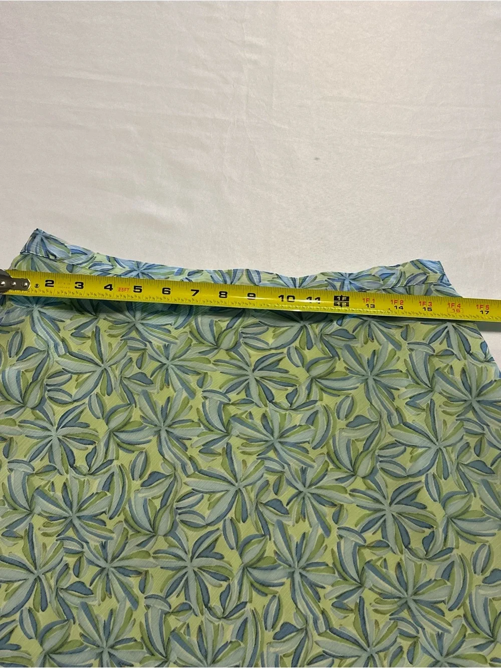 Jaclyn Smith Green and Blue Floral Maxi Skirt size medium